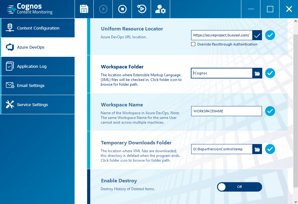 Cognos Content Monitoring Application Demo image 2