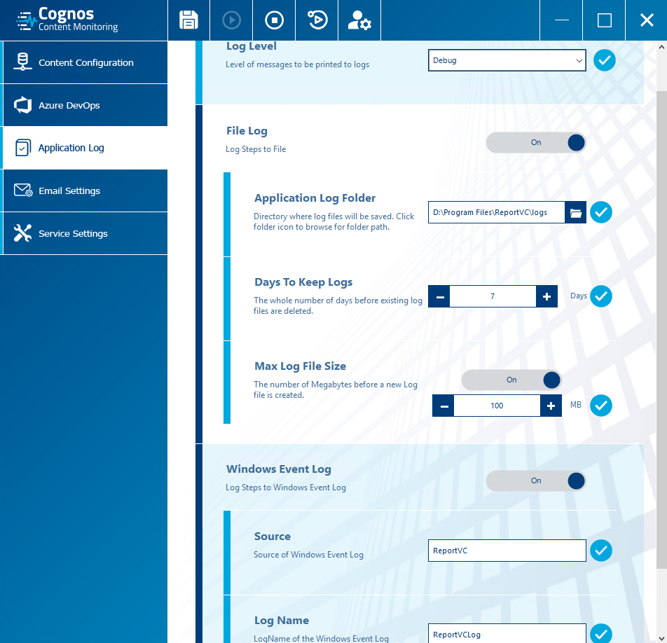 Cognos Content Monitoring Application Demo image 3