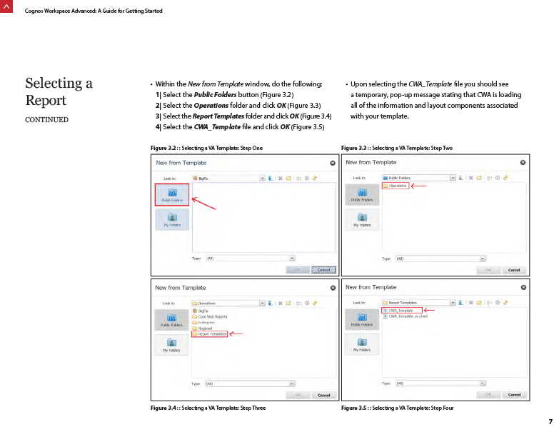 Cognos Workspace Advanced Getting Started demo image 5 in carousel
