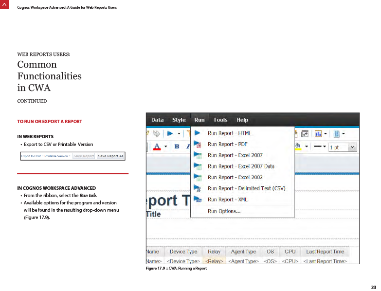 Cognos Workspace Advanced Guide for IBM Web Reports Users demo image 6 in carousel